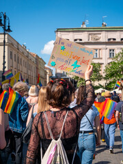 Obraz na płótnie Canvas Cracow Equality March 2022