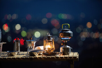 キャンプとランタン