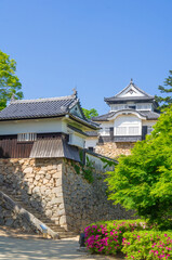 備中松山城、日本、岡山、5月撮影