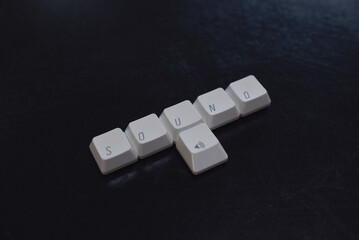 touches de clavier d'ordinateur - sound