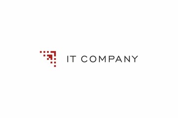 Template logo design for it company