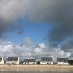 Fototapeta na wymiar bord de mer en Bretagne dans le Morbihan à Damgan