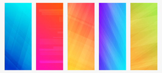 Fototapeta premium Modern colorful gradient background with lines