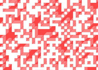 Implementation of Edward Zajec’s “Il Cubo” from 1971. Essentially a Truchet tile set of 8 tiles and rules for placement art illustration