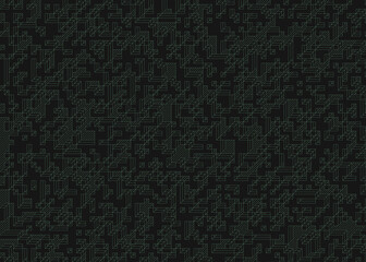 Fototapeta premium Implementation of Edward Zajec’s “Il Cubo” from 1971. Essentially a Truchet tile set of 8 tiles and rules for placement art illustration