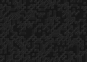 Implementation of Edward Zajec’s “Il Cubo” from 1971. Essentially a Truchet tile set of 8 tiles and rules for placement art illustration