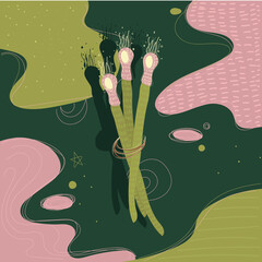onion vector icon on abstract background