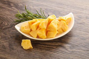 Pieces of delicous parmesan cheese