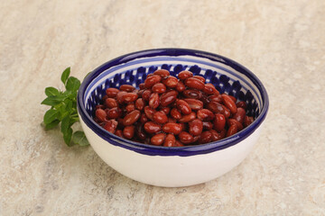 Red kidney bean in the bowl