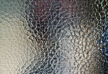 Glaswand mit Muster 