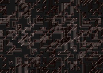 Implementation of Edward Zajec’s “Il Cubo” from 1971. Essentially a Truchet tile set of 8 tiles and rules for placement art illustration