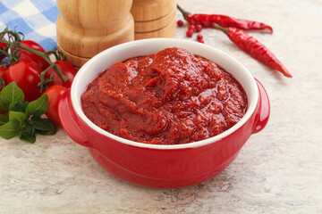 Natural organic pure tomato pasta