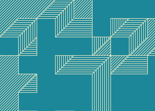 Implementation of Edward Zajec&rsquo;s &ldquo;Il Cubo&rdquo; from 1971. Essentially a Truchet tile set of 8 tiles and rules for placement art illustration