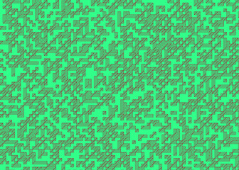 Implementation of Edward Zajec’s “Il Cubo” from 1971. Essentially a Truchet tile set of 8 tiles and rules for placement art illustration