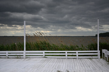 Cloudy day at the shore
