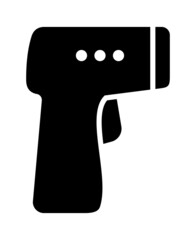 非接触体温計のシルエットアイコン