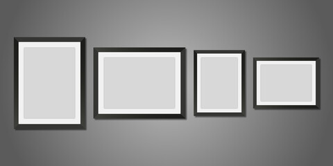 frames on wall, set frame, Photo frame