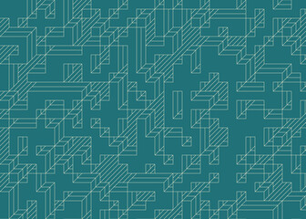 Implementation of Edward Zajec’s “Il Cubo” from 1971. Essentially a Truchet tile set of 8 tiles and rules for placement art illustration