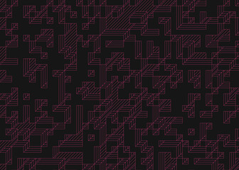 Implementation of Edward Zajec’s “Il Cubo” from 1971. Essentially a Truchet tile set of 8 tiles and rules for placement art illustration