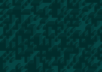 Implementation of Edward Zajec’s “Il Cubo” from 1971. Essentially a Truchet tile set of 8 tiles and rules for placement art illustration