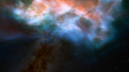 Space nebula, for use with projects on science, research, and education. Illustration