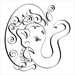 Ganesha Pen Ink Style M_2205001