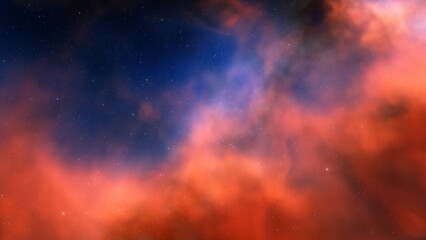 Fototapeta na wymiar Space nebula, for use with projects on science, research, and education. Illustration