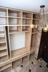 empty wooden wardrobe closet furniture