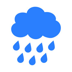 Rain icon in trendy flat style isolated on background. Cloud rain symbol for your web site design, logo, app, UI. Modern forecast storm sign.