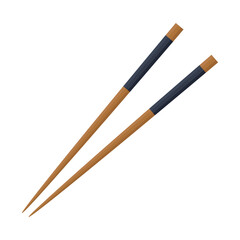 Chopsticks vector. chopsticks white background. wallpaper. free space for text.