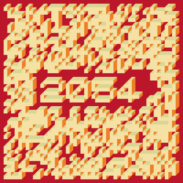 2054 Implementation of Edward Zajec &ldquo;Il Cubo&rdquo; from 1971. Essentially a Truchet tile set of 8 tiles and rules for placement art illustration