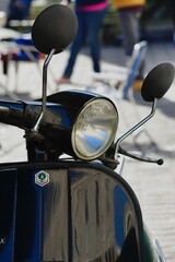Uruguay - May 20: vintage Italian scooter Lambretta Li 150 Series 2 (1960) in motorcycle rally...