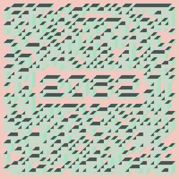 2082 Implementation of Edward Zajec &ldquo;Il Cubo&rdquo; from 1971. Essentially a Truchet tile set of 8 tiles and rules for placement art illustration