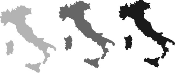 Vector Italy Map card paper
