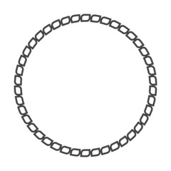 Chain circle border frame for your design.