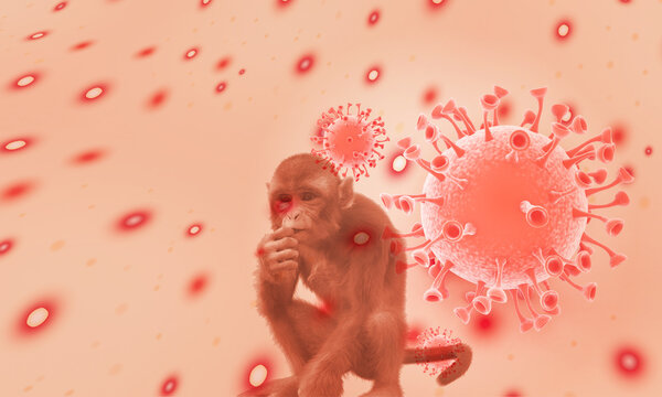 monkeypox virus cells.