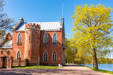 Admiralty building in Catherine park, Tsarskoe Selo (Pushkin), Saint Petersburg, Russia