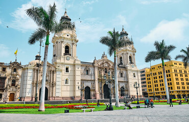 Lima Metropolitan Cathedral in Peru. - 506283925