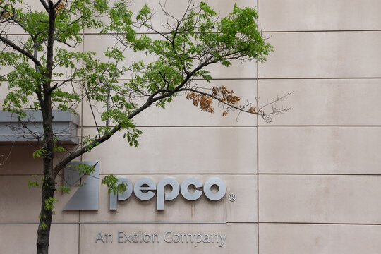 Washington, DC USA - May 8, 2022: Pepco, Potomac Electric Power Company, Supplies Electric Power To Washington, DC And Surrounding Communities In Maryland And Is A Unit Of Exelon Corporation.