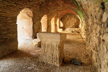 Remains thermae of ancient Roman Odessos, in the city of Varna, on the Black Sea coast of Bulgaria