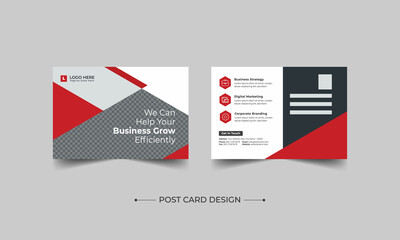 Corporate Professional Business Postcard Design, Corporate postcard template design. Event Card Design, Direct Mail EDDM Template, Invitation Design, Print Ready Corporate Professional Business
