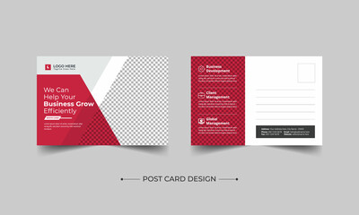 Corporate Professional Business Postcard Design, Corporate postcard template design. Event Card Design, Direct Mail EDDM Template, Invitation Design, Print Ready Corporate Professional Business