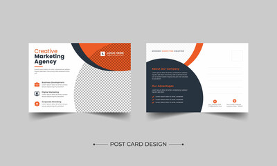 Corporate Professional Business Postcard Design, Corporate postcard template design. Event Card Design, Direct Mail EDDM Template, Invitation Design, Print Ready Corporate Professional Business