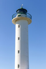 Lastres lighthouse on the coast 