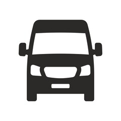 Van icon. Commercial vehicle. Delivery. Vector icon isolated on white background. © Janis Abolins