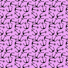 Summer seamless cartoon fish hook pattern for textiles and packaging and linens and kids and wrapping paper