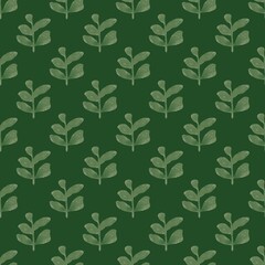 Summer floral seamless coloured leaves pattern for fabrics and packaging and linens and kids and wrapping paper