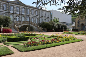 Le musée d'art et d'archéologie, vue de l'extérieur, ville de Gueret, département de la Creuse, France