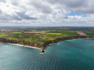 Photo of the pointe du Hoc - Historic site of the Normandy DDay during the WWII.
