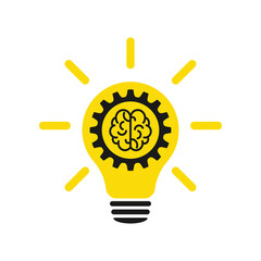 Lamp and brains - innovative lamps, ideas of the mind. Web design.